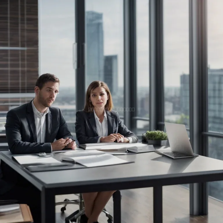 Business owner consulting with legal advisor about corporate documents